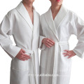 Factory White high quality SPA use poly/cotton waffle kimono bathrobe